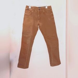 Kuhl RYDR Work Pants Men’s 32x30 Khaki Tan Vintage Patina Dye Distressed Rugged